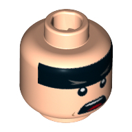 Lego hlava, tělová světlá (6172861)